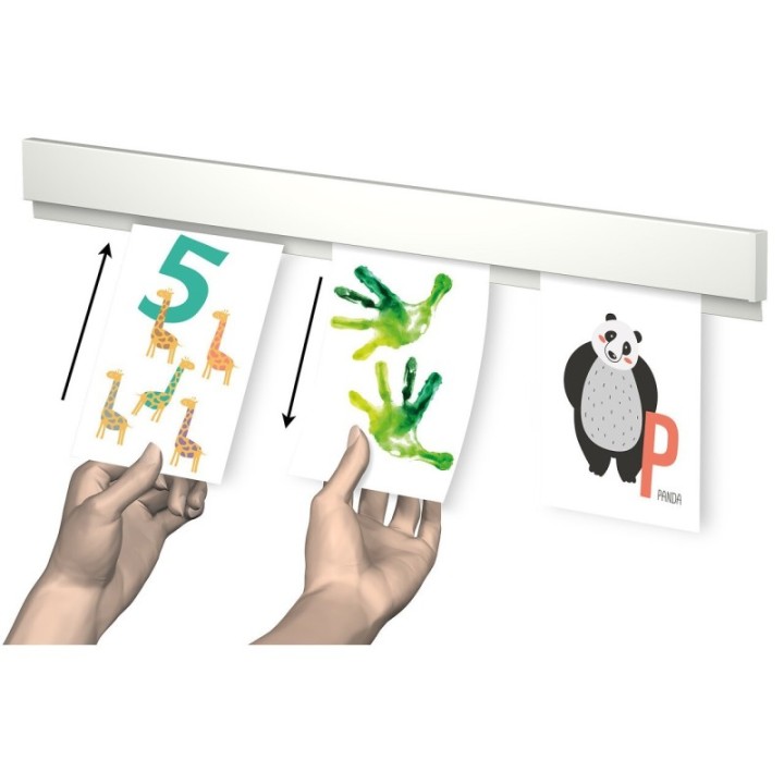 Artiteq Info Rail  incl. eindkapjes en bevestigingsmaterialen