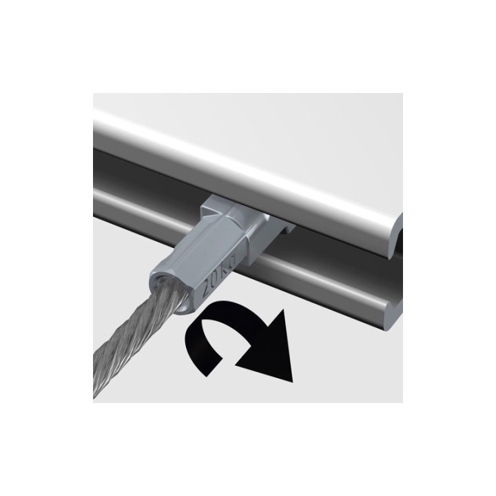 Artiteq 2,0mm Cliq2Fix Twister Kop met Perlondraad - per 10 stuks