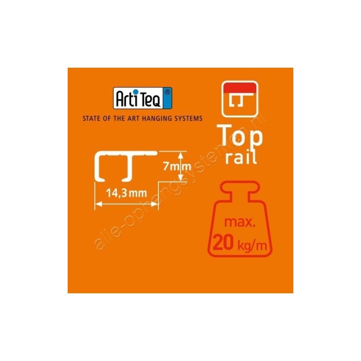 Artiteq Top Rail Schroef - 3x16mm