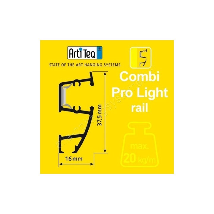 Artiteq Combi Rail Pro met LED Compleet Set
