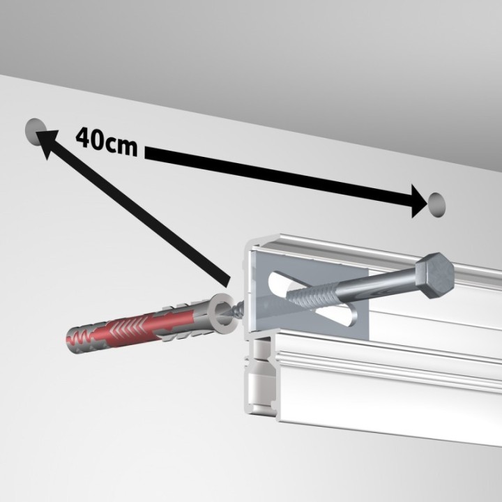 Newly R70 Museum Rail in witte primer incl. Afdekprofiel – 70 kg