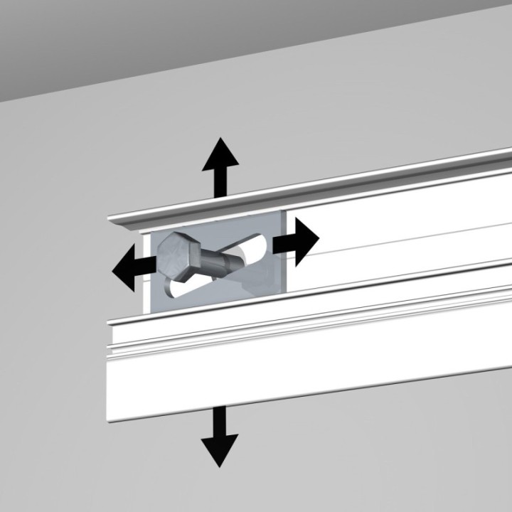 Newly R70 Museum Rail in witte primer incl. Afdekprofiel – 70 kg