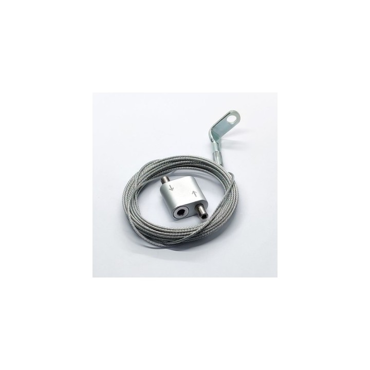 GeckoTeq Staaldraad met een 90° montage oog en Lus Hanger set