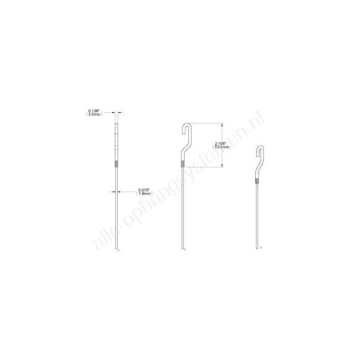 GeckoTeq 2,0mm Perlondraad voor Classic Rail