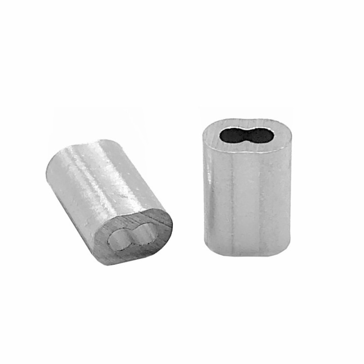 GeckoTeq Knelbus Draadklem 1,5 mm in zwart en alu