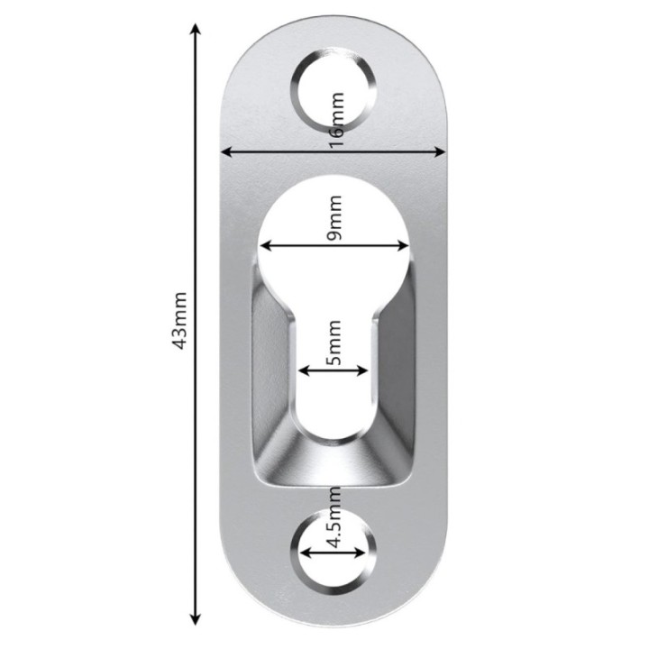 GeckoTeq sleutelgat hangers per 4 stuks