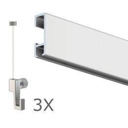 Ophangset 4 meter BASIC - Artiteq kwaliteitsrail