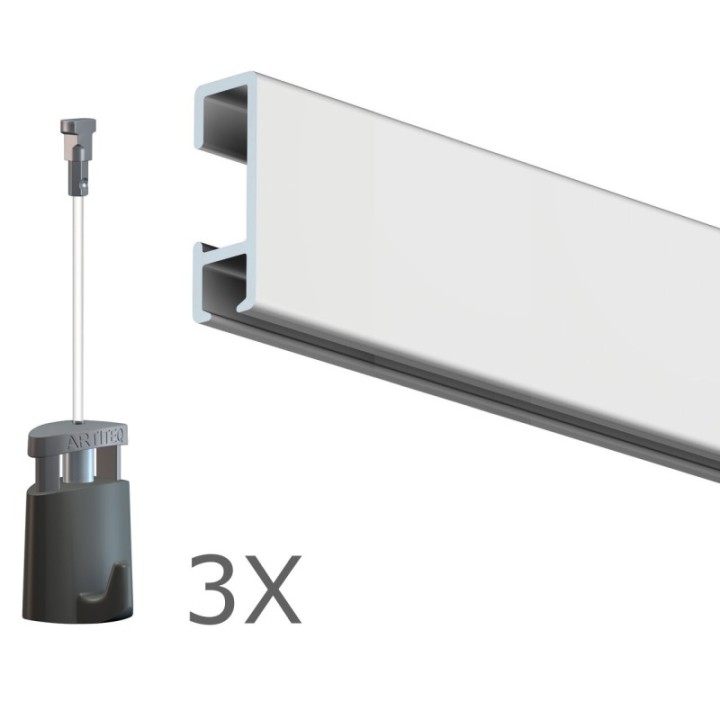 Ophangset 4 meter PRO - Artiteq kwaliteitsrail