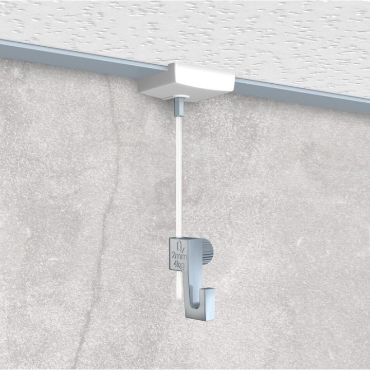 Artiteq Systeem Plafondklem met draad en mini haak