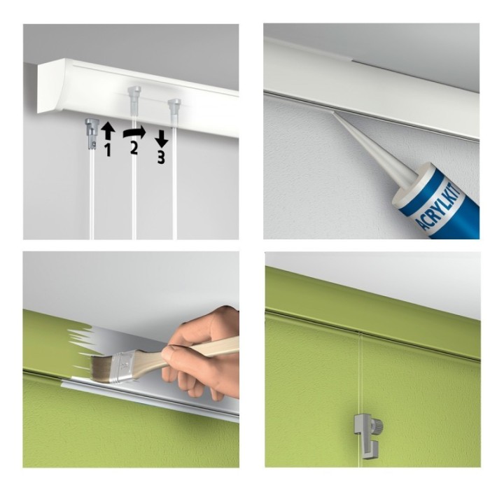 Newly R40 – de muurrail voor het plafond