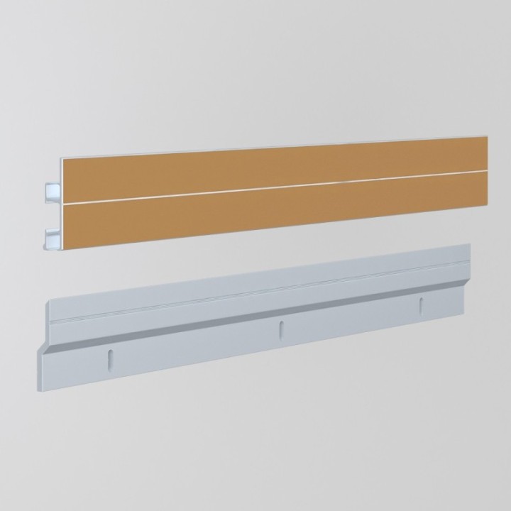 GeckoTeq Cleat Z Bar Zelfklevende Ophang Rail - per set van 2
