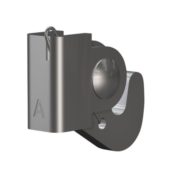 Newly Klemhaak 4x4mm staal