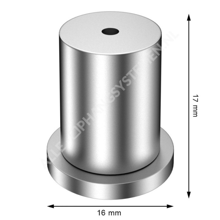 GeckoTeq Schroefbaar plat plafond anker voor 1 draad - 15kg
