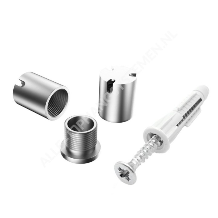 GeckoTeq Schroefbaar plafond anker met splitter voor 3 draden - 15kg
