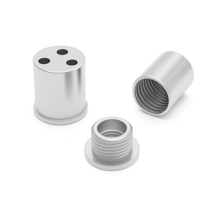 GeckoTeq Schroefbaar plat plafond anker voor 3 draden - 15kg