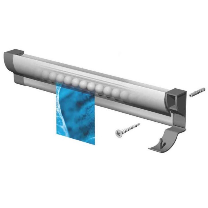 Artiteq Memo- Info- Knikker Papier Rail incl. eindkapjes en bevestigingsmaterialen