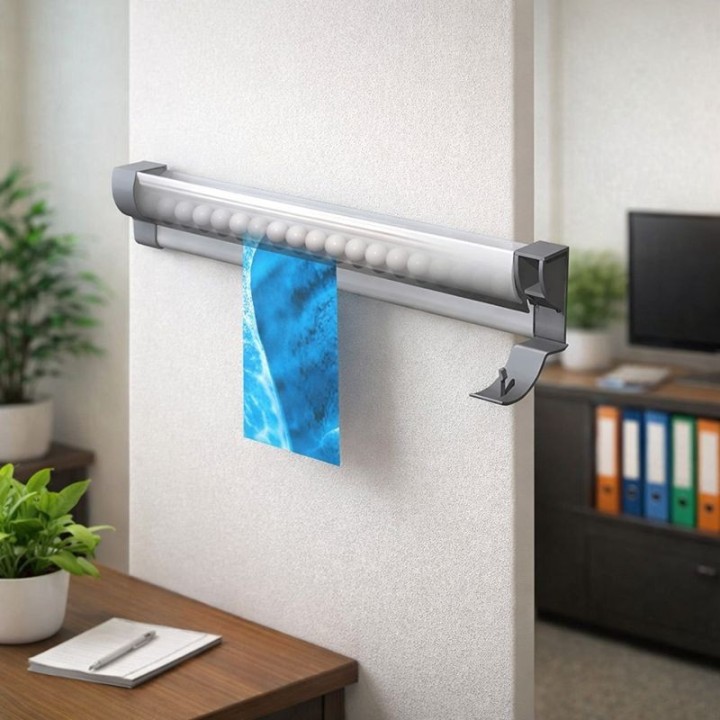 Artiteq Memo- Info- Knikker Papier Rail incl. eindkapjes en bevestigingsmaterialen