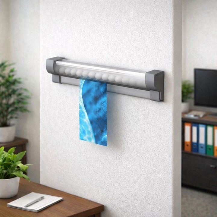 Artiteq Memo- Info- Knikker Papier Rail incl. eindkapjes en bevestigingsmaterialen