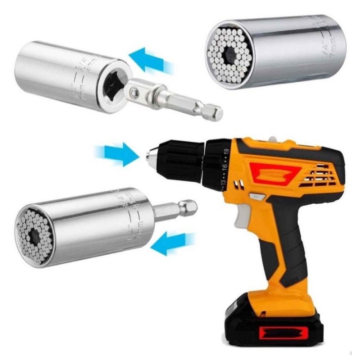 GeckoTeq Gator Grip "Magic Socket” of universele zelfinstellende dopsleutel.