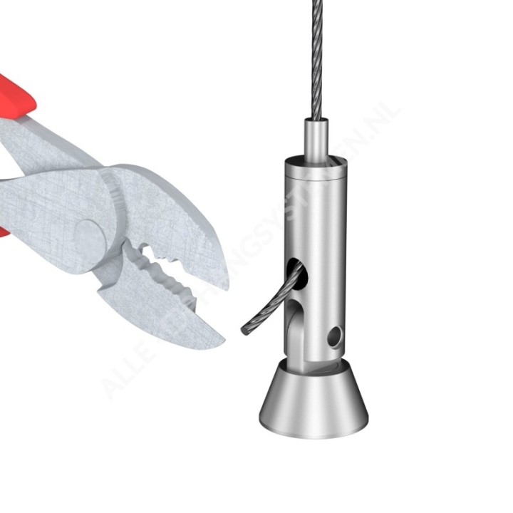 GeckoTeq Spankabel Staaldraad Set 1,8 mm - 3 meter
