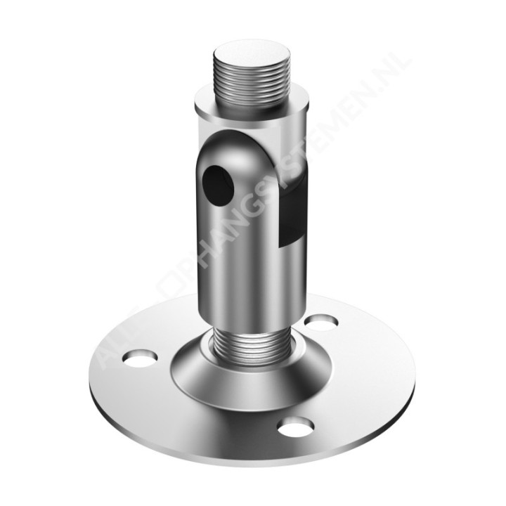 GeckoTeq Vernikkelde swivel joint (kantelbare koppeling)