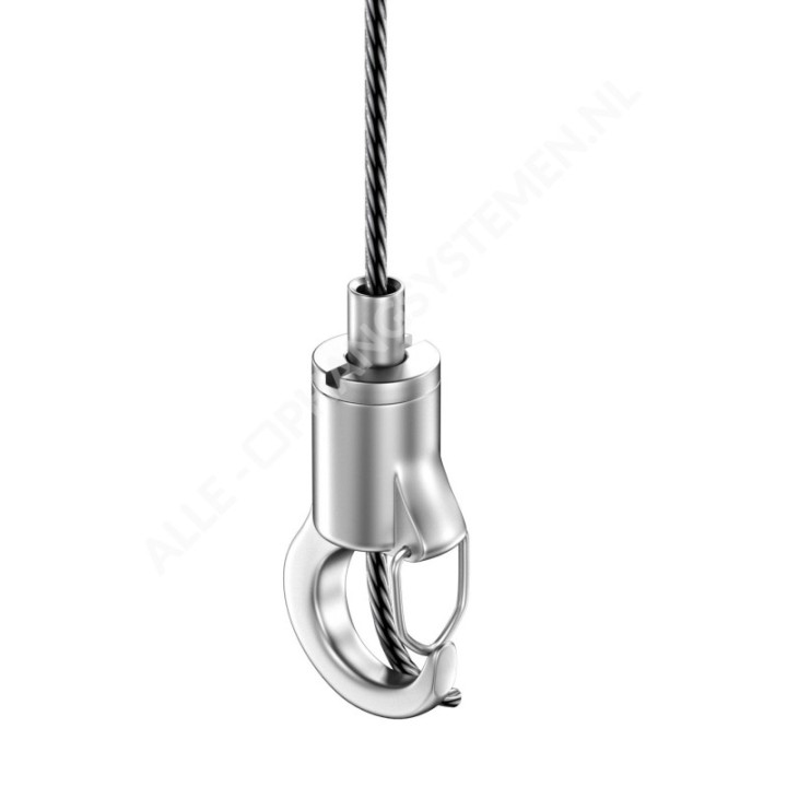 GeckoTeq Zelf remmende mini veiligheidshaak - 15/25kg