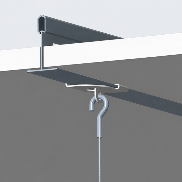 GeckoTeq 1,5mm staaldraad met haak - 2 meter