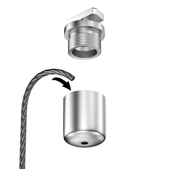 GeckoTeq Vast kabelanker voor T-sleuf Plafond Rail – 20kg