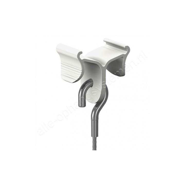 GeckoTeq 1,5mm staaldraad met haak - 2 meter