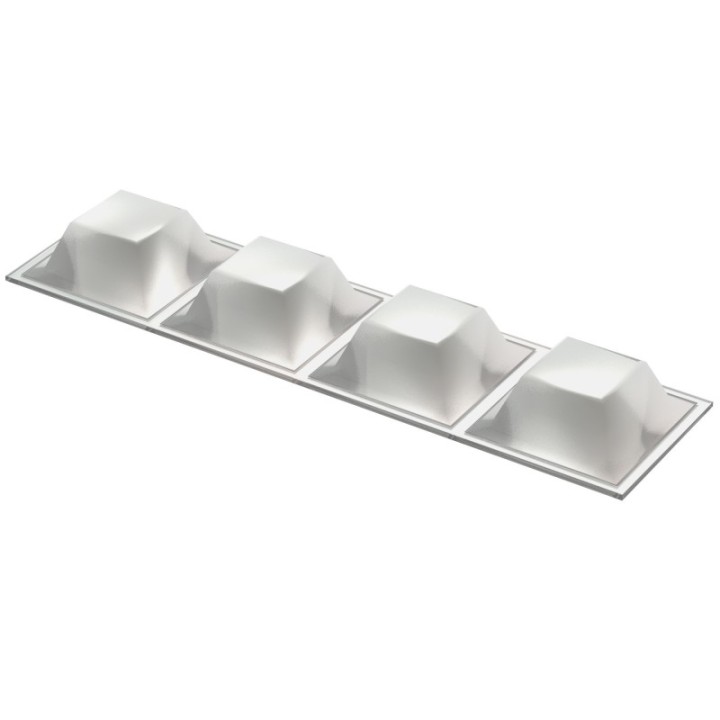 GeckoTeq Vel PVC bumpers 20 x 20 x 7,5 mm - 78 stuks