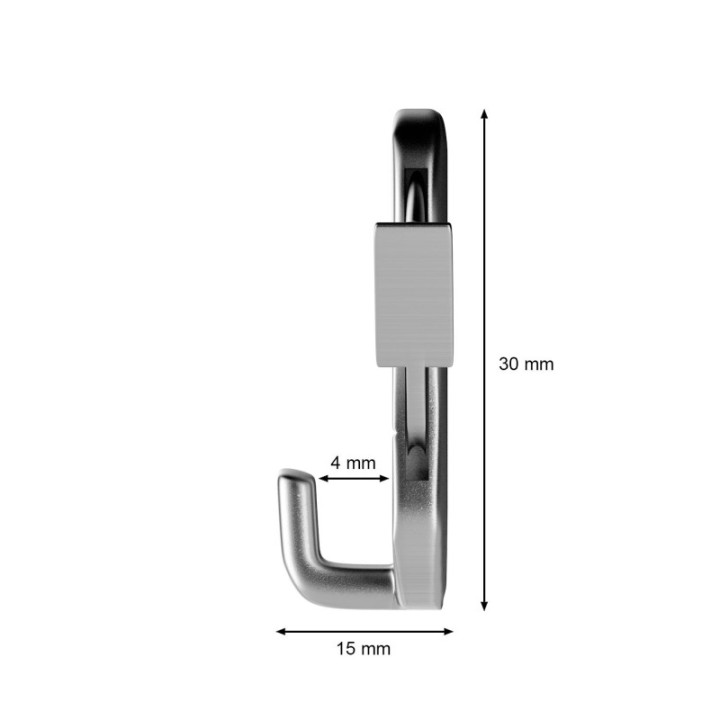 STAS Zelfremmende Zipper Haak