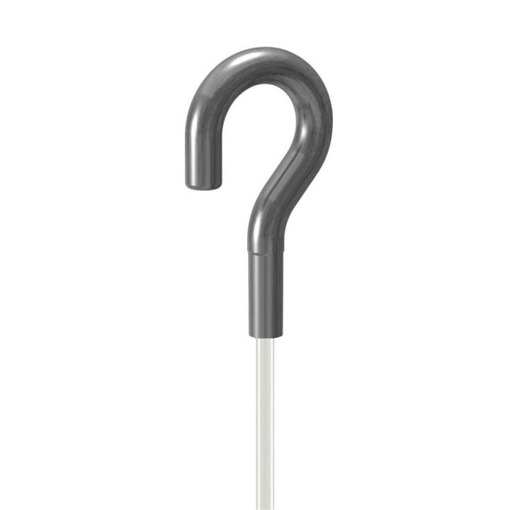 GeckoTeq 1,5mm perlon draad met haak - 2 meter