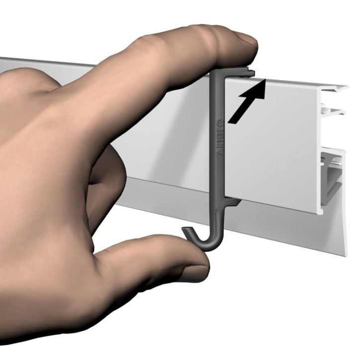 Artiteq Info Rails Clip Hanger
