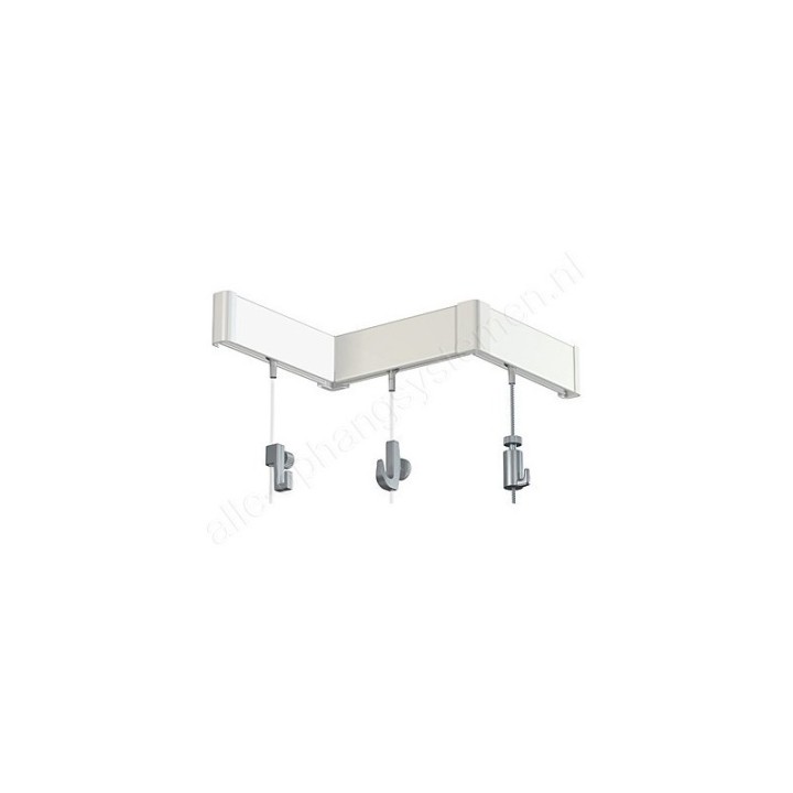 Artiteq Click Rail in wit overschilderbaar - 150cm - 20kg