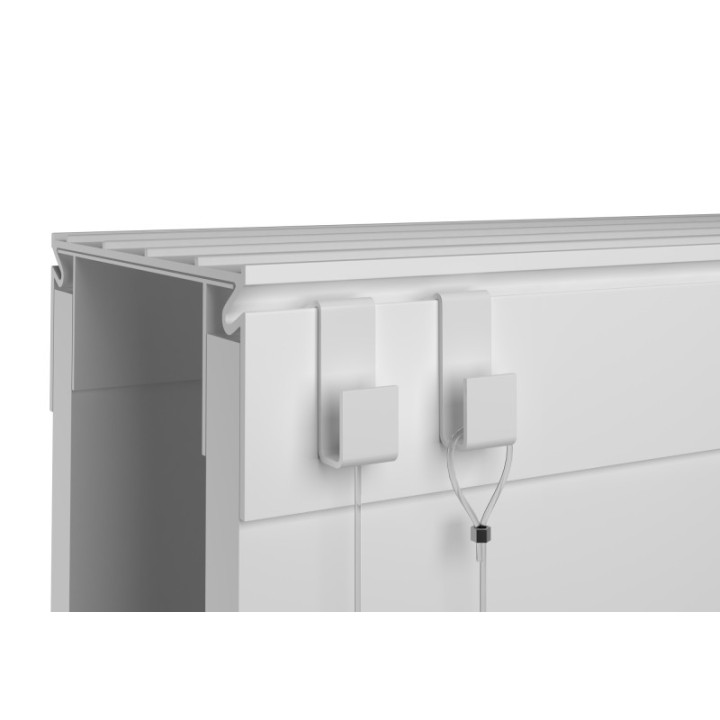 GeckoTeq Scheidingswandhaak 4kg - 25x8x10x11mm