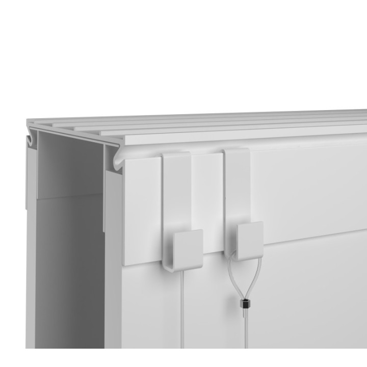 GeckoTeq Scheidingswandhaak 4kg - 35x8x10x11mm