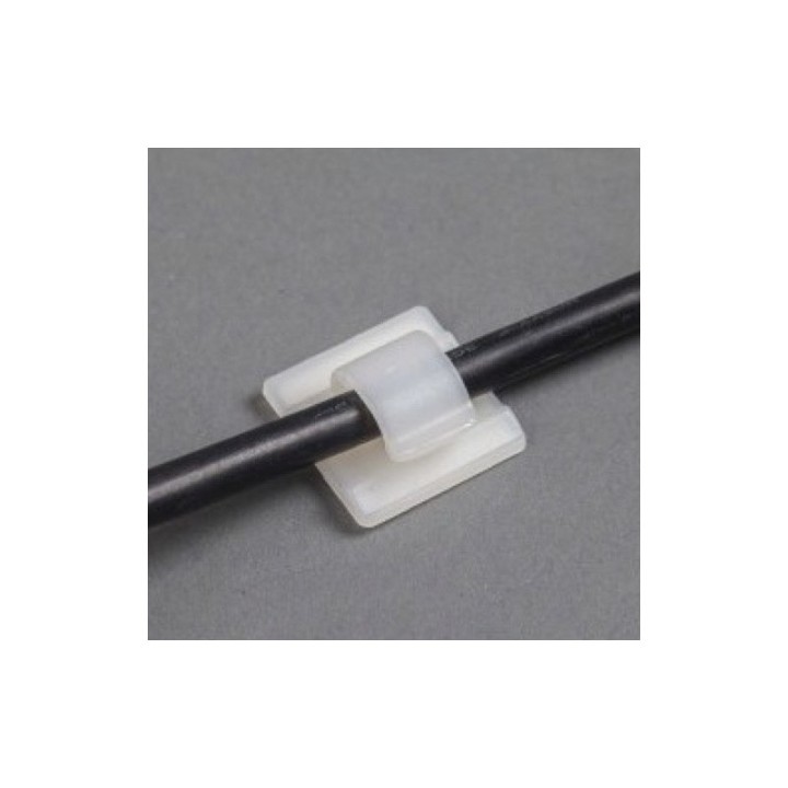 GeckoTeq Zelfklevende kabelhaak – Nylon wit