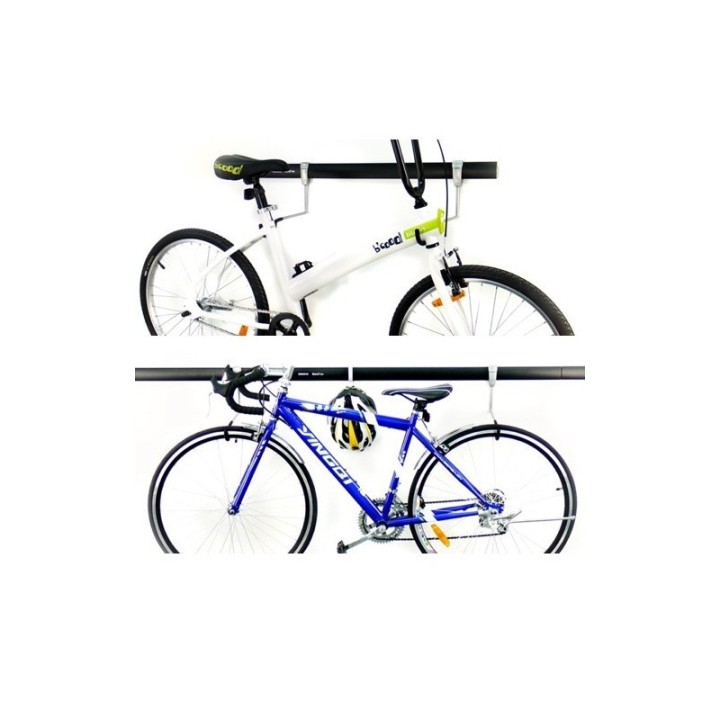 GeckoTeq Fiets Ophangsysteem - Horizontale Fietshaak 2 stuks GSH12