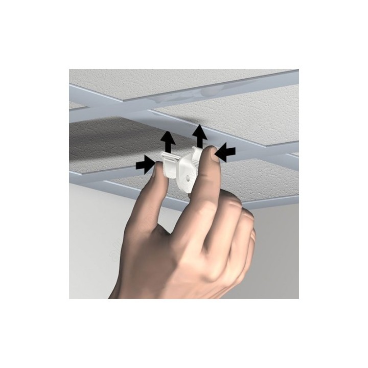 GeckoTeq Plafond Klem in wit - 5kg