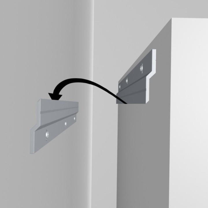 GeckoTeq Cleat Z Bar Ophang Rail - per set van 2 - in 8 lengte maten