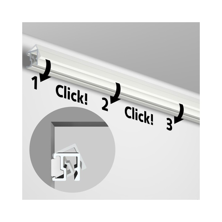 Artiteq Contour rail (niet plafond aansluitend)