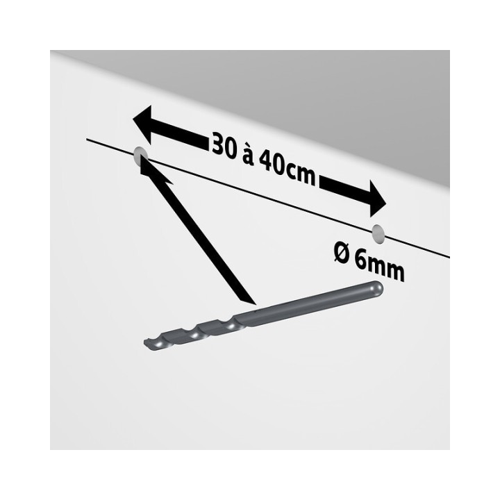Artiteq Contour rail Click & Connect muurclip