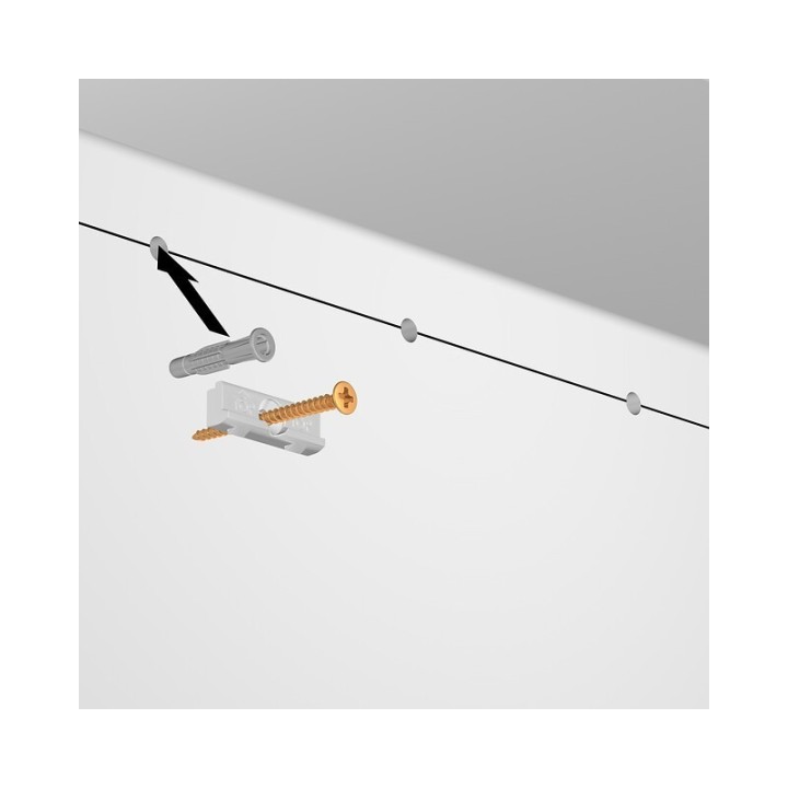 Artiteq Contour rail Click & Connect muurclip