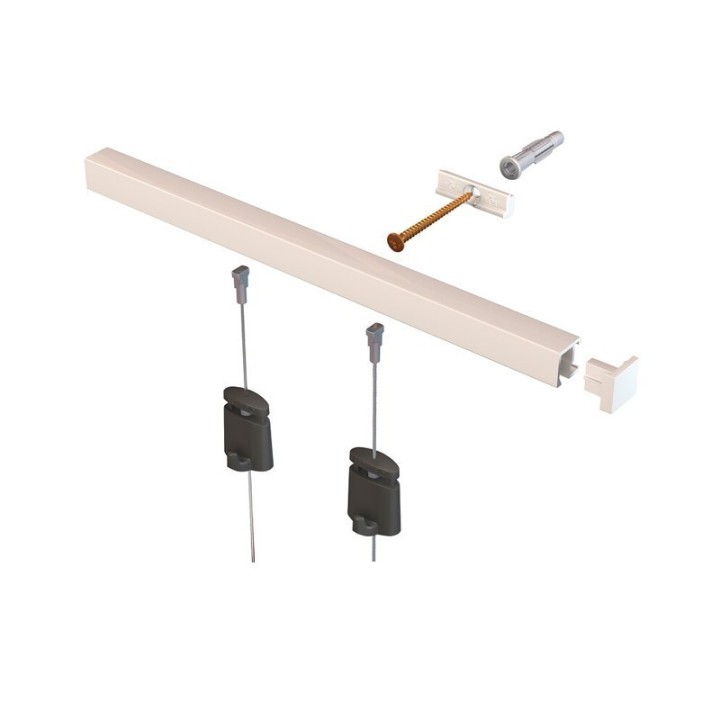 Artiteq Contour rail Click & Connect muurclip
