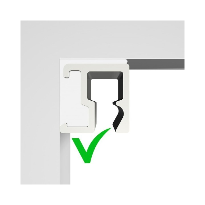 Artiteq Contour rail  (wel plafond aansluitend)