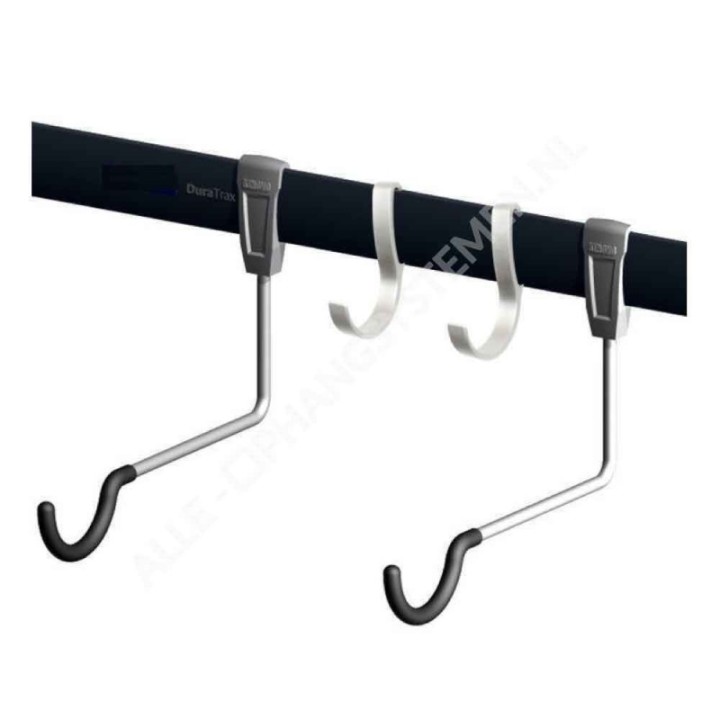 GeckoTeq Fiets Ophangsysteem Set voor 1 Fiets & 2 Helmen - GSH118