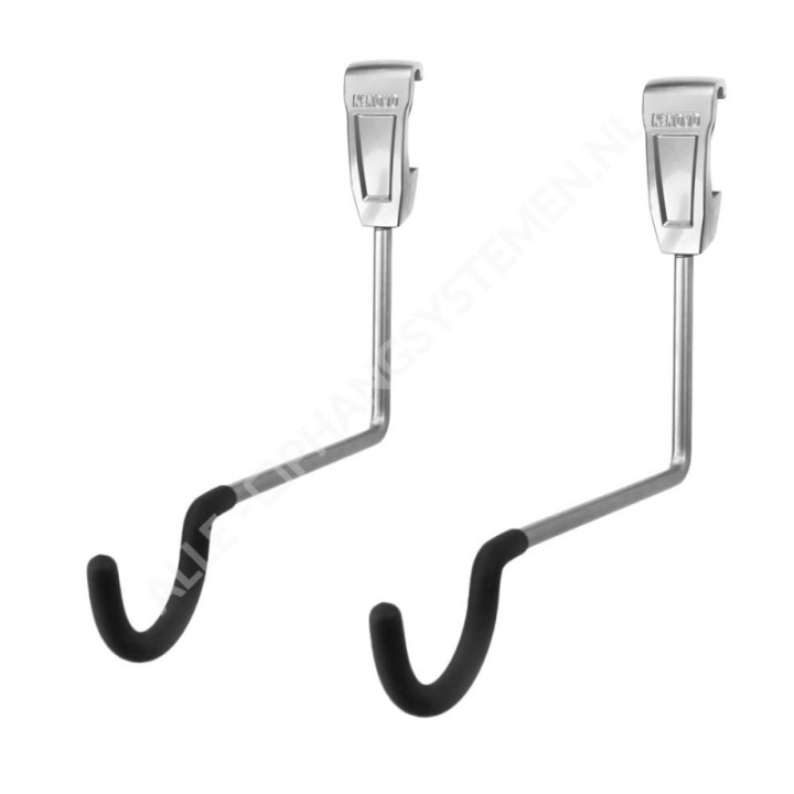 GeckoTeq Fiets Ophangsysteem Set voor 1 Fiets & 2 Helmen - GSH118