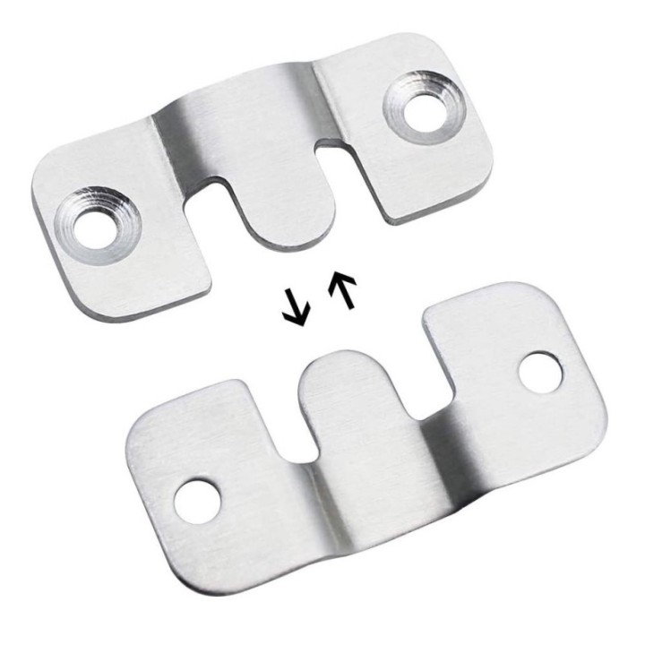GeckoTeq Multifunctionele Meubel Z-Clip Ophangbeugel - Set van 2 stuks