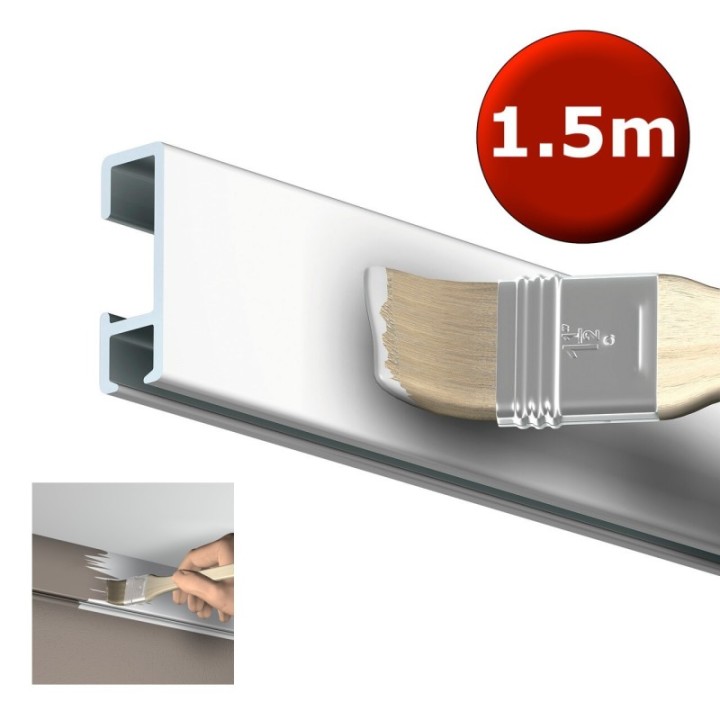 Artiteq Click Rail in wit overschilderbaar - 150cm - 20kg