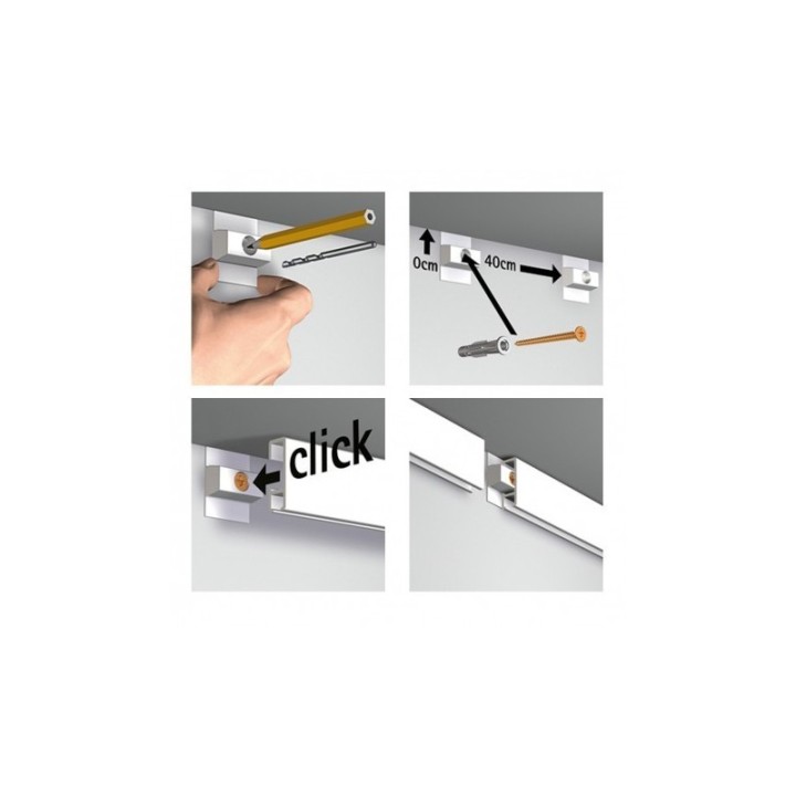 Artiteq Click Rail wit Set